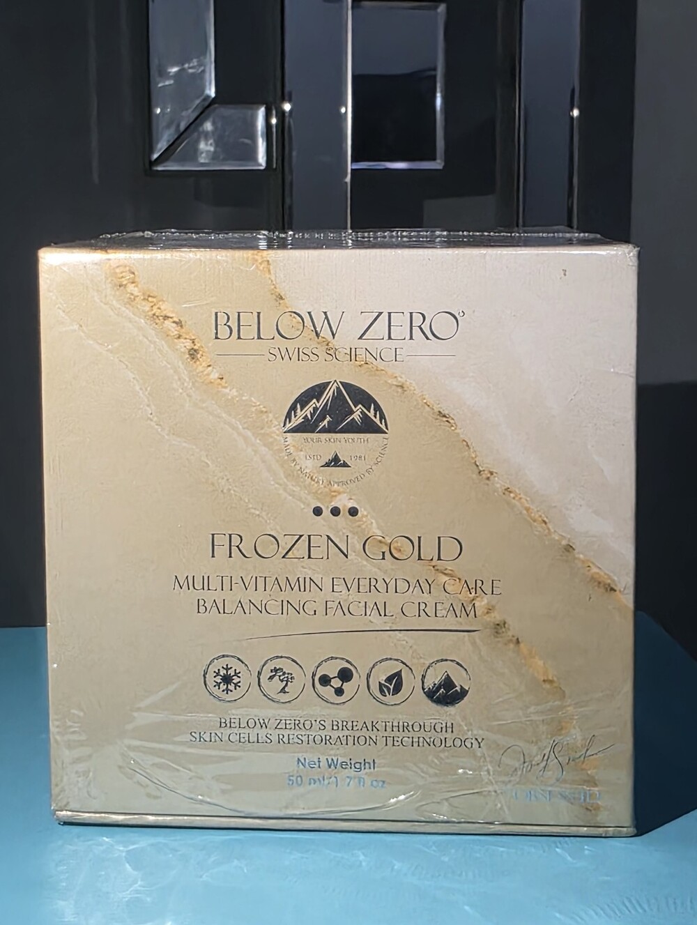 BNIB / SEALED Below Zero Swiss Science - Frozen Gold Multi-Vitam  50 ml / 1.7 oz